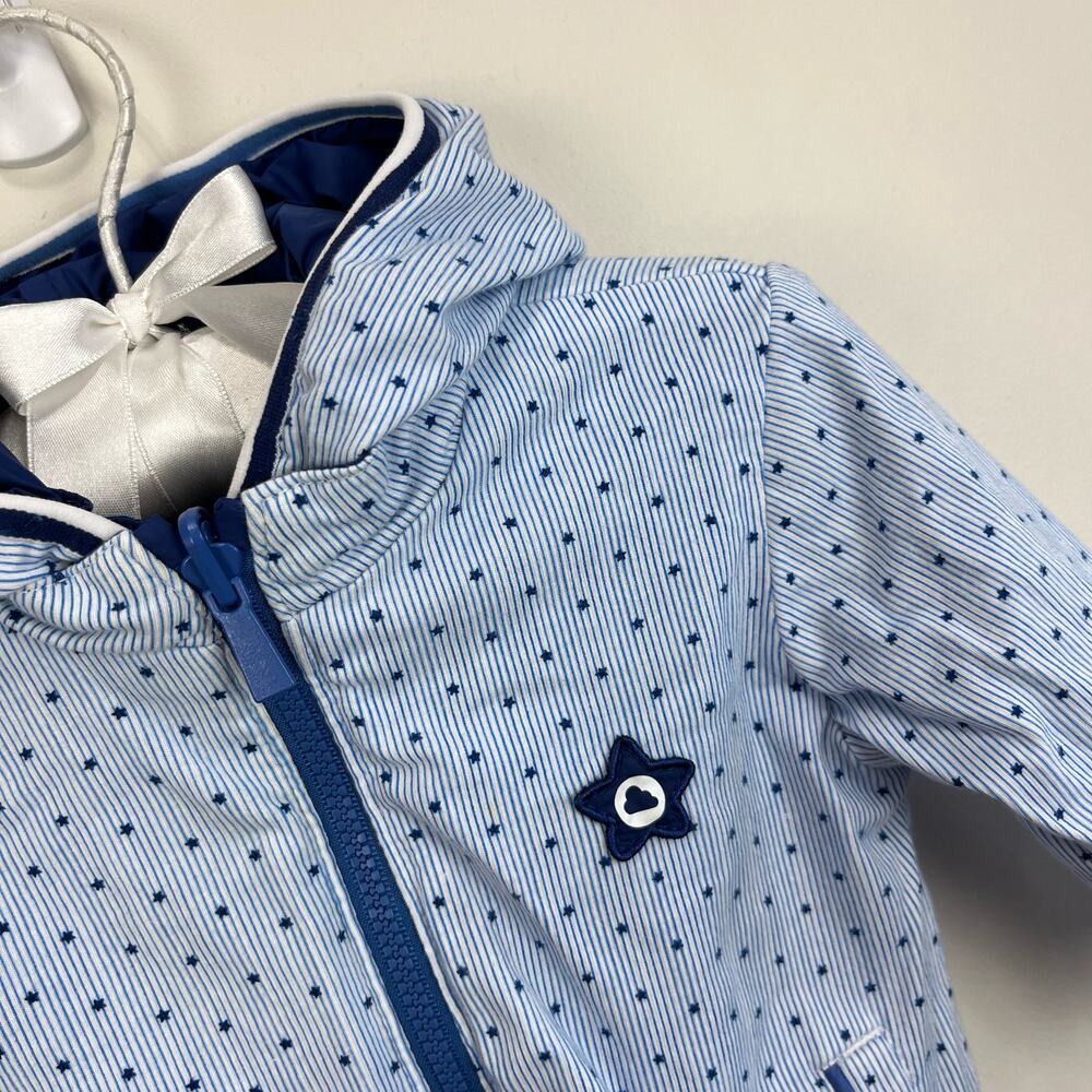 Mayoral Baby Reversible Blue Jacket 2-4 Months - Picture 4 of 7